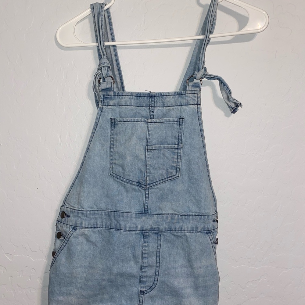 jean overall dress